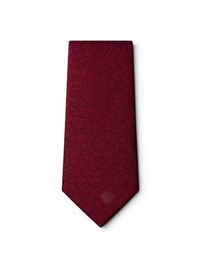 Versace collection Men's Burgundy Patterned Silk Tie